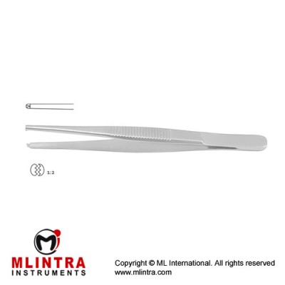 Standard Pattern Dissecting Forceps 1 x 2 Teeth Stainless Steel, 20 cm - 8" Standard Pattern Dissecting Forceps 1 x 2 Teeth Stainless Steel, 20 cm - 8"